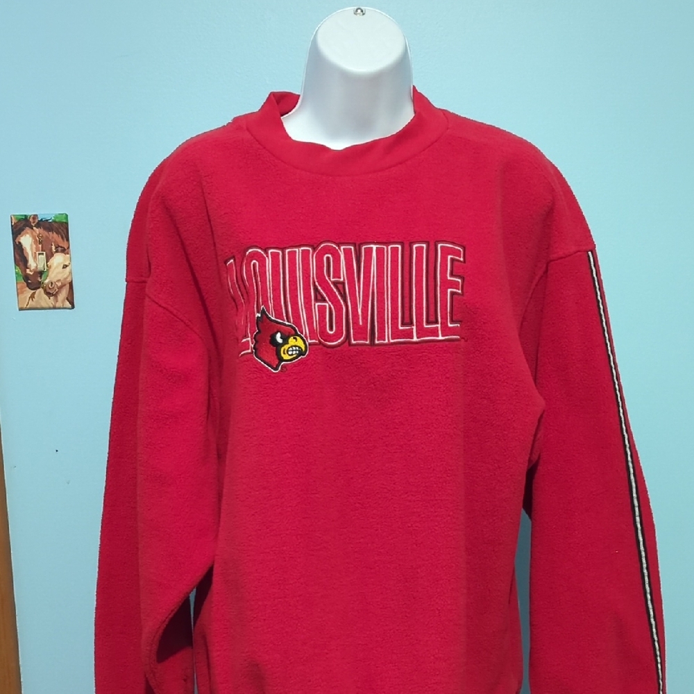 Pro Edge Vibrant Red Louisville Sweatshirt